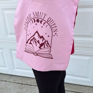 Pink Tote Bag with Graphic Design